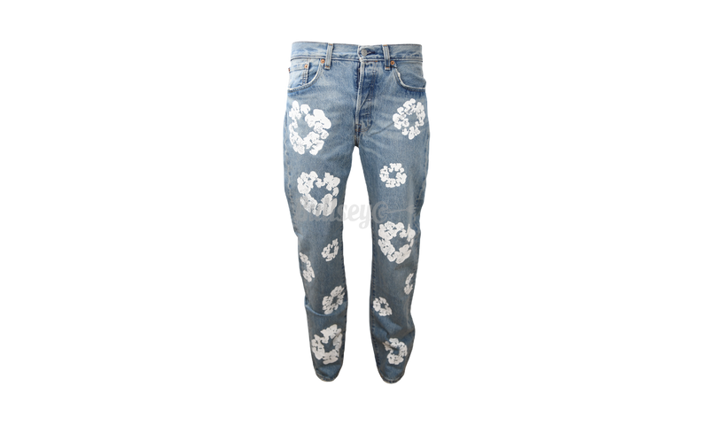 Denim Tears X Levi's Cotton Wreath Jeans Light Wash-Bullseye Sneaker Boutique