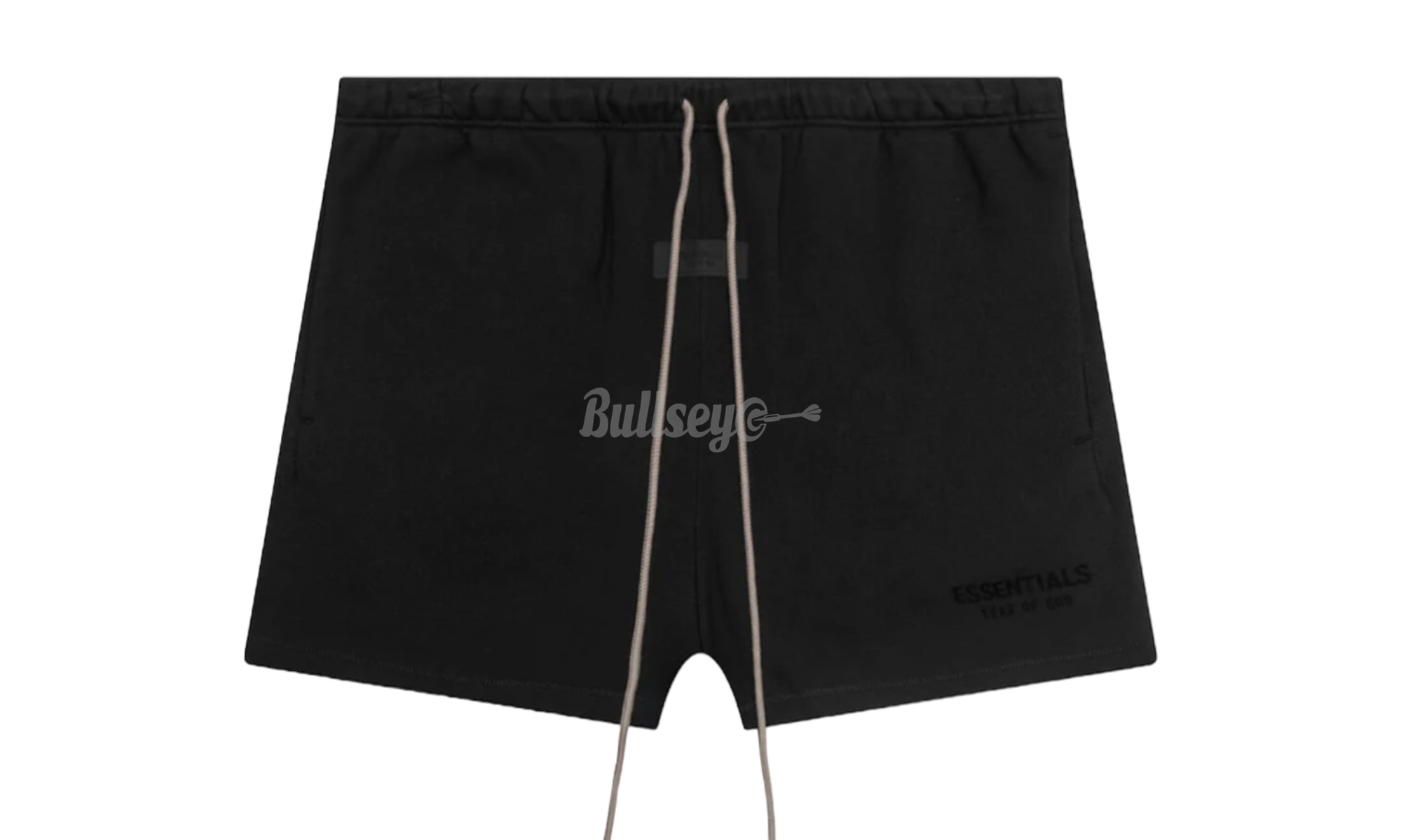 Fear Of God Essentials Black Fleece Sweat Shorts-Bullseye Sneaker Boutique