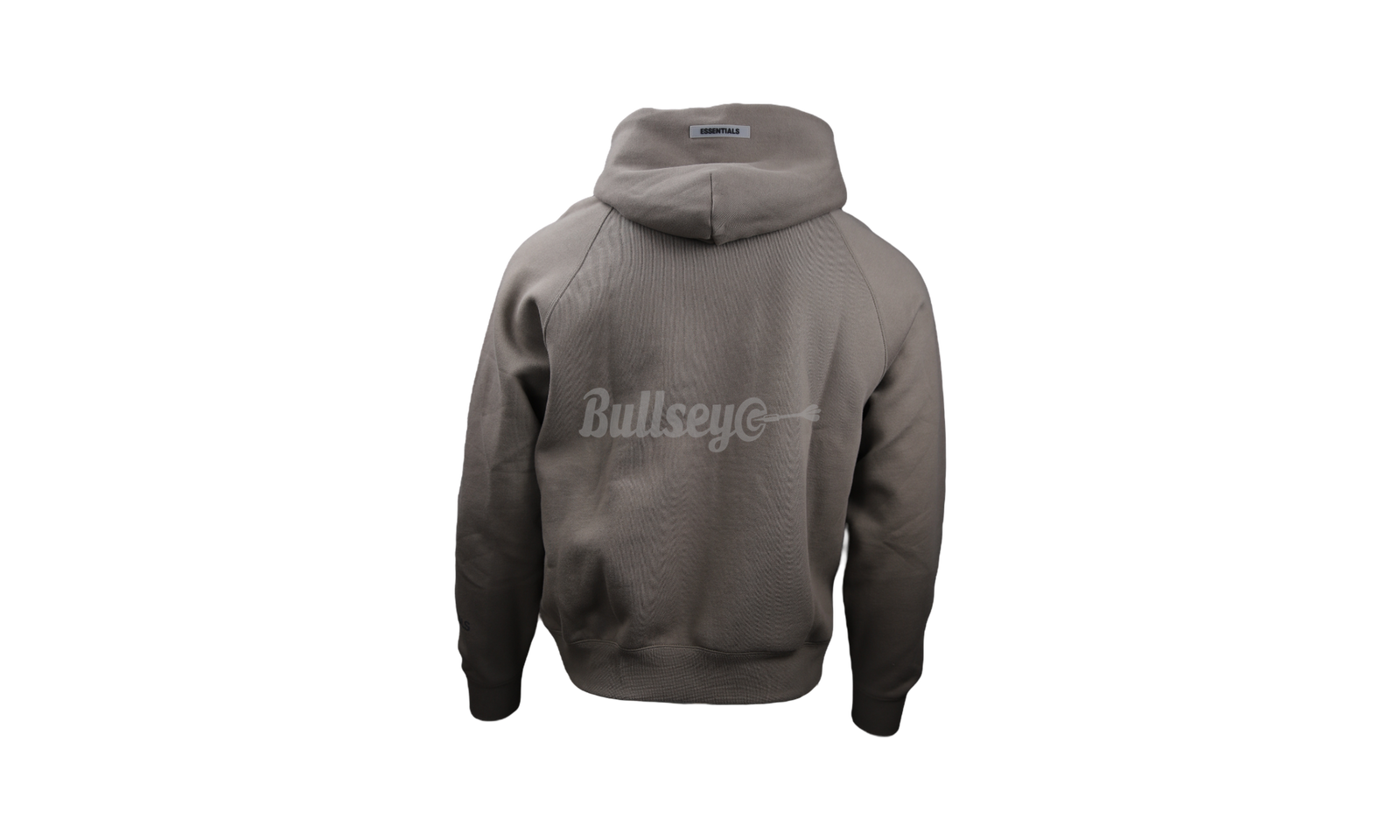 Fear of god essentials pullover hoodie applique logo taup hotsell