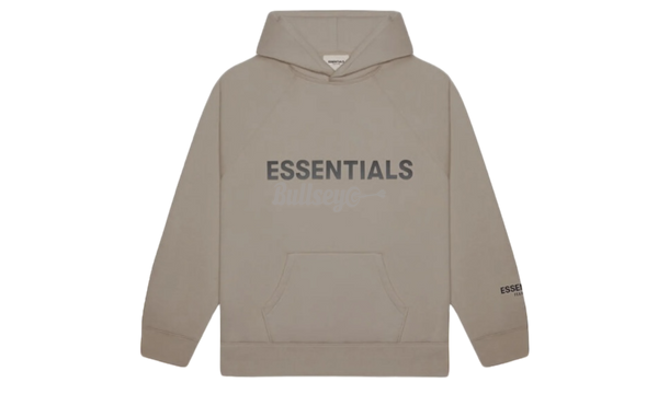 Fear of God Essentials Applique Logo "Taupe" Hoodie-Bullseye Sneaker Boutique