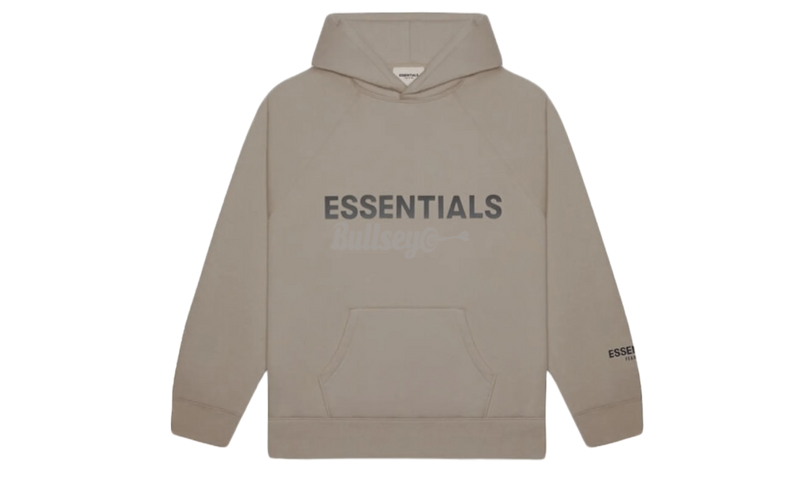 Fear of God Essentials Applique Logo "Taupe" Hoodie-Bullseye Sneaker Boutique