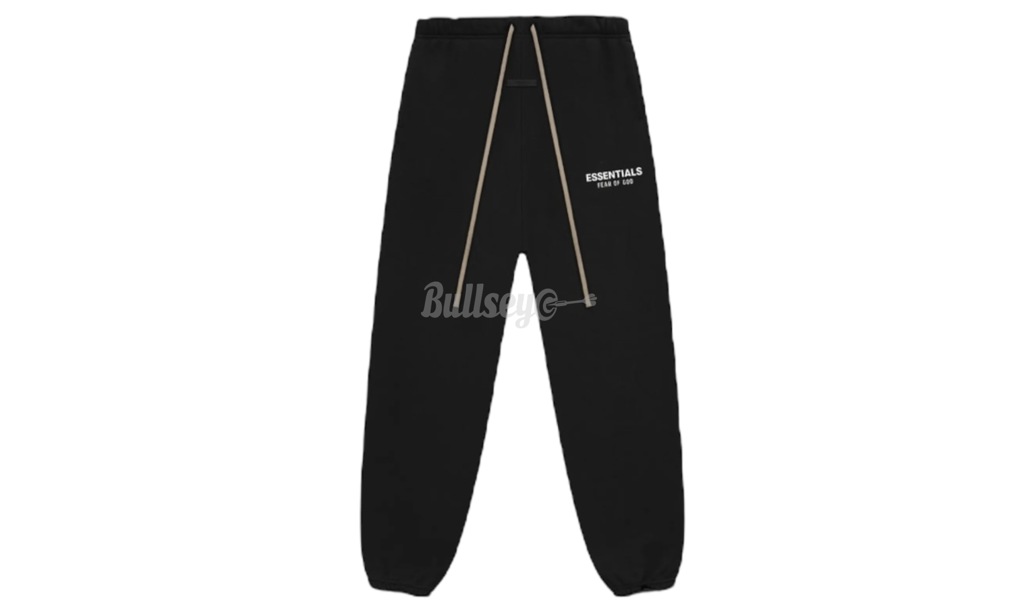 Fear of God Essentials Fleece Black Sweatpants (FW24)-Bullseye Sneaker Boutique