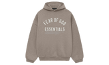 Fear of God Essentials Fleece Heather Grey Hoodie (FW24)-Bullseye Sneaker Boutique