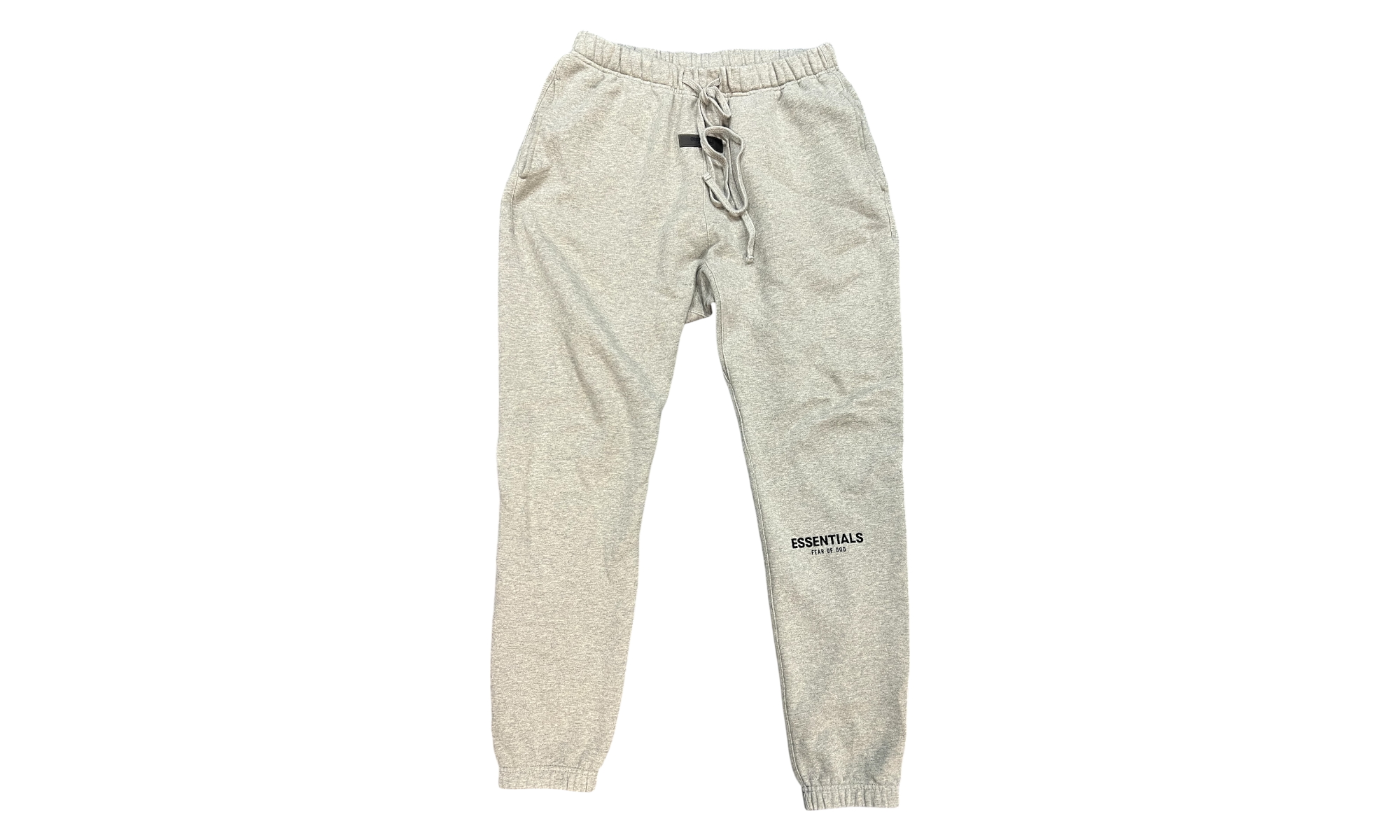 Fear of God Essentials Fleece Light Heather Grey Sweatpants (FW24) (PreOwned)-Bullseye Sneaker Boutique