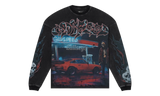 GodSpeed Pitstop Black Wash Thermal Long Sleeve T-Shirt-Bullseye Sneaker Boutique