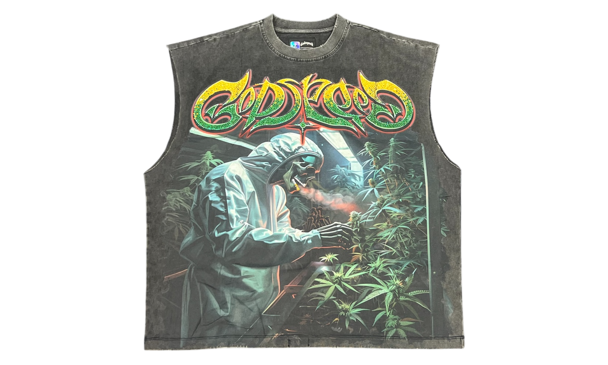 Godspeed 420 Indoor VVS Washed Grey Sleeveless T-Shirt-Bullseye Sneaker Boutique