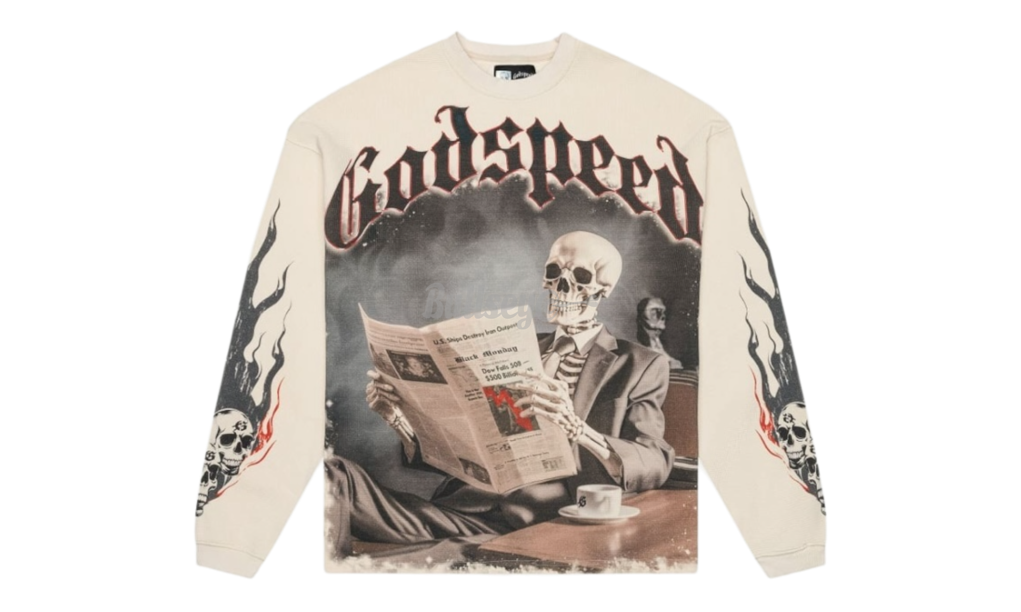 Godspeed Black Monday Bone Thermal Longsleeve T-Shirt-Bullseye Sneaker Boutique