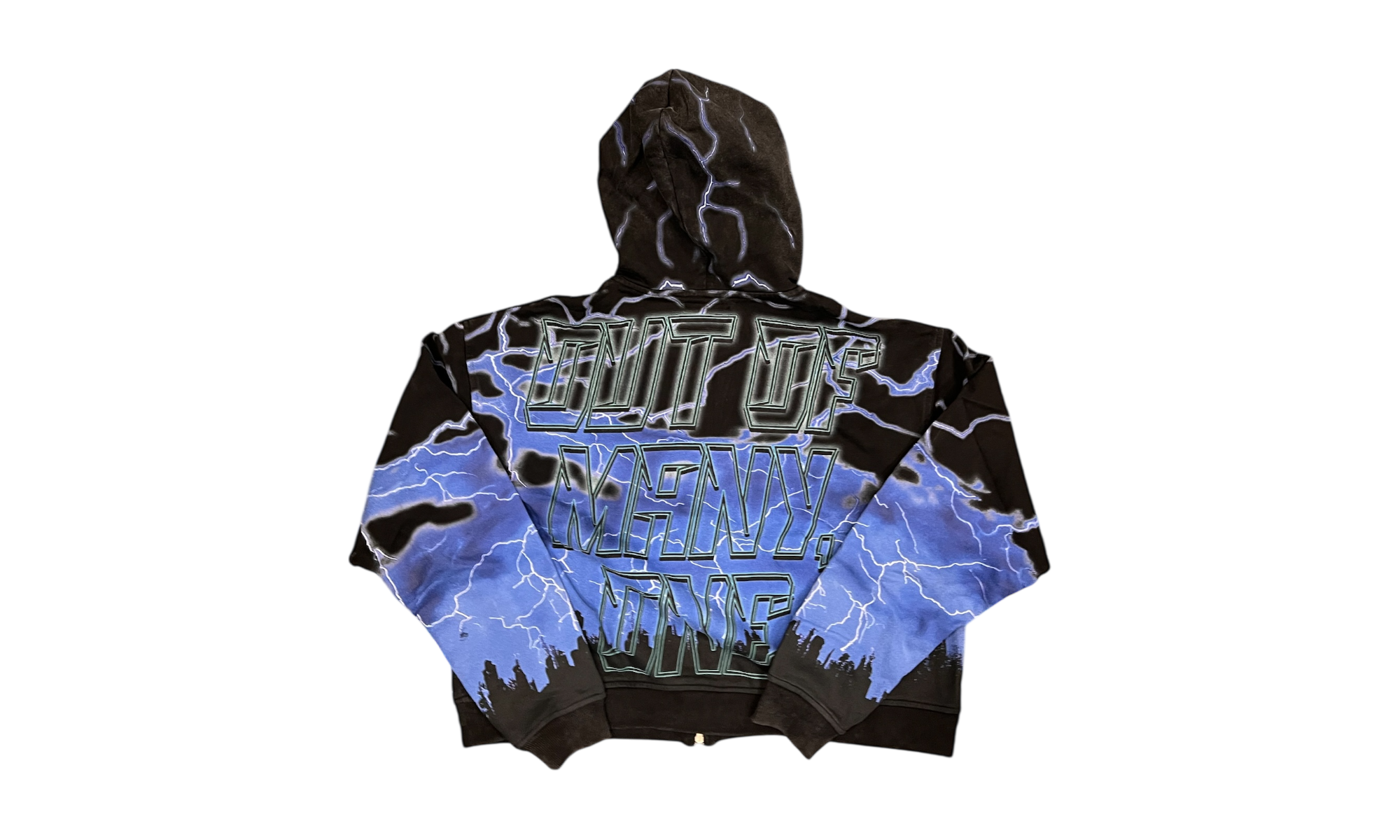 Godspeed Blue Voltage Black Zip-Up Hoodie