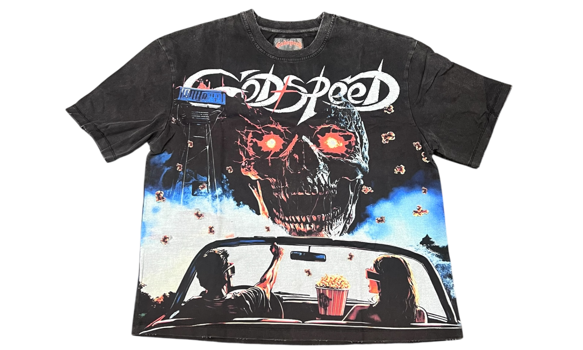 Godspeed Drive-In Washed Black T-Shirt-Bullseye Sneaker Boutique