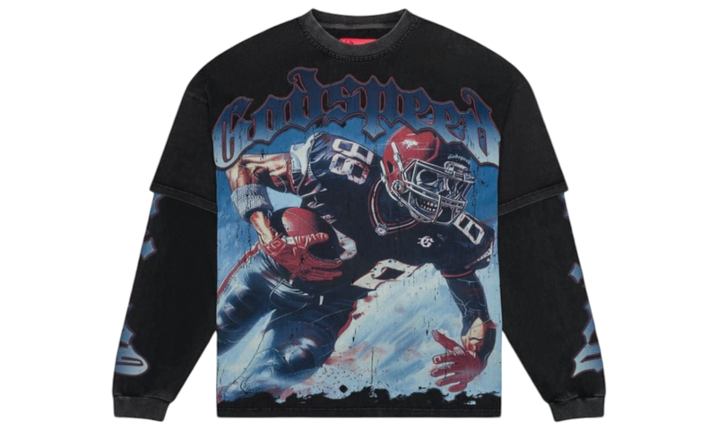 Godspeed Endzone Dual Wash Black Longsleeve-Bullseye Sneaker Boutique