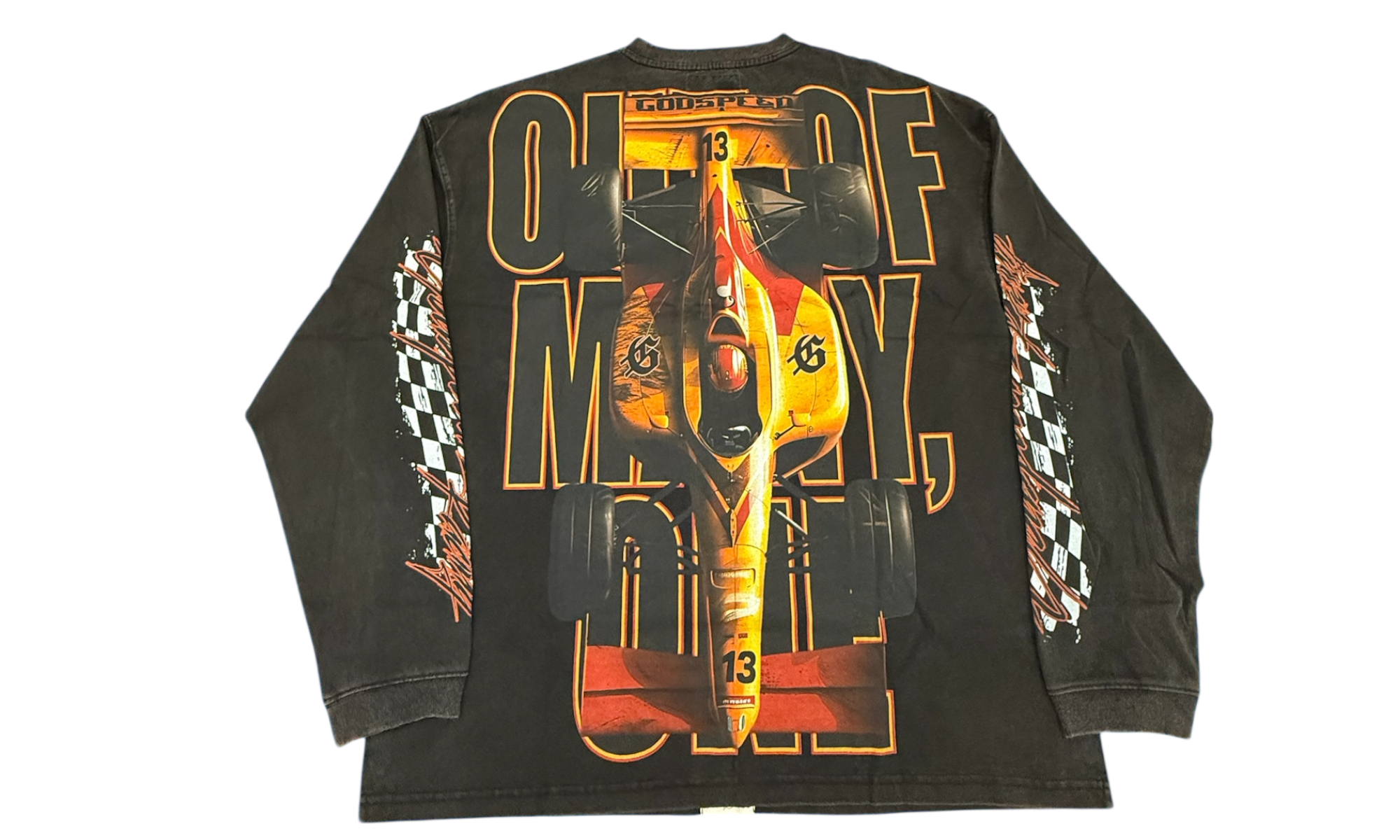 Godspeed F1 Finshline Washed Black Longsleeve T-Shirt