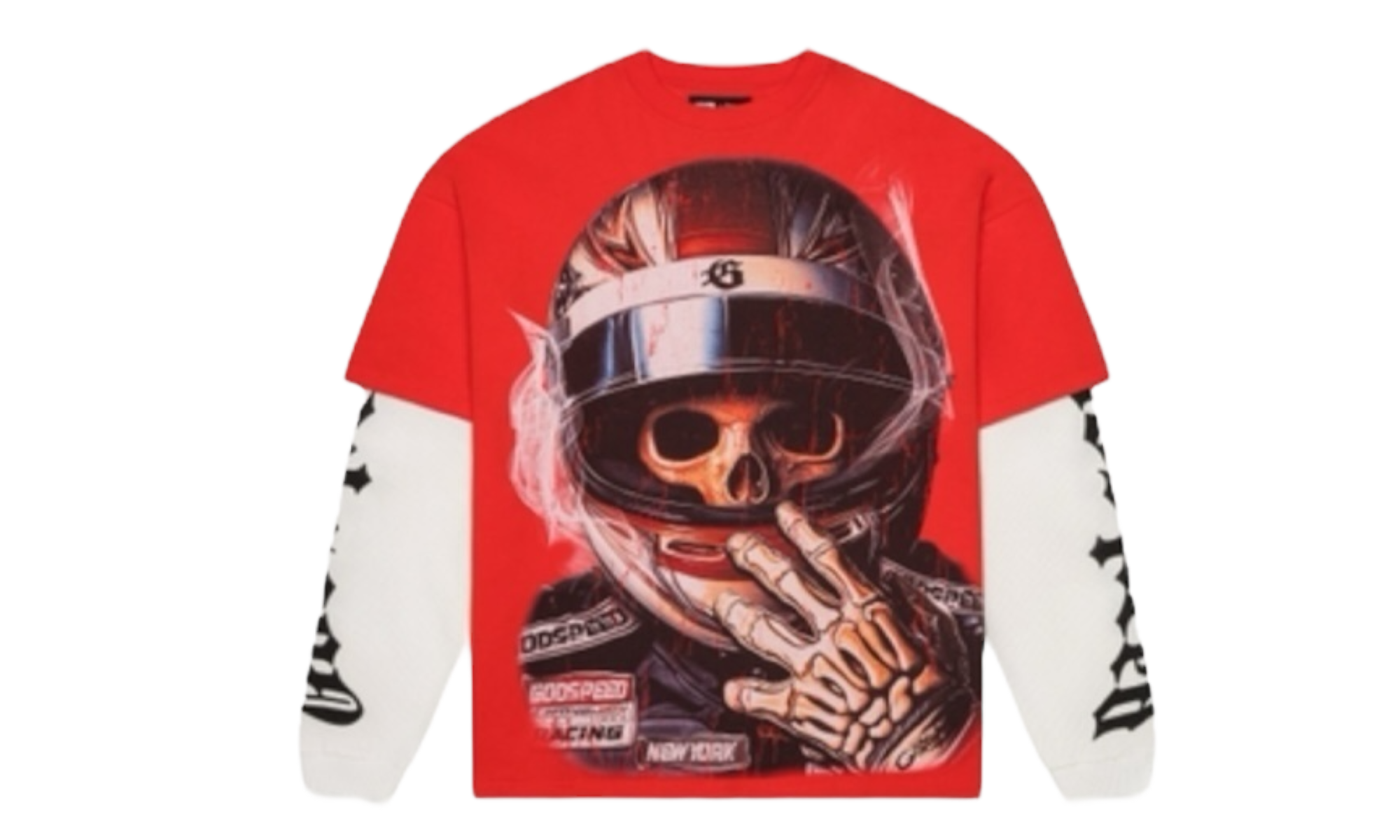 Godspeed F1 World Cup Layered Red Longsleeve T-Shirt-Bullseye Sneaker Boutique
