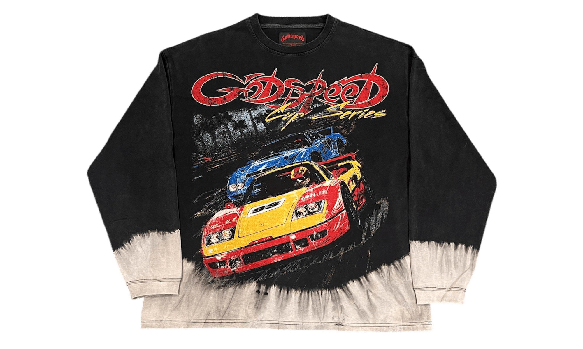 Godspeed F.T.W Black Bleached Wash Longsleeve T-Shirt-Bullseye Sneaker Boutique