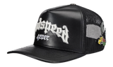 Godspeed Forever Premium Leather Black Trucker Hat