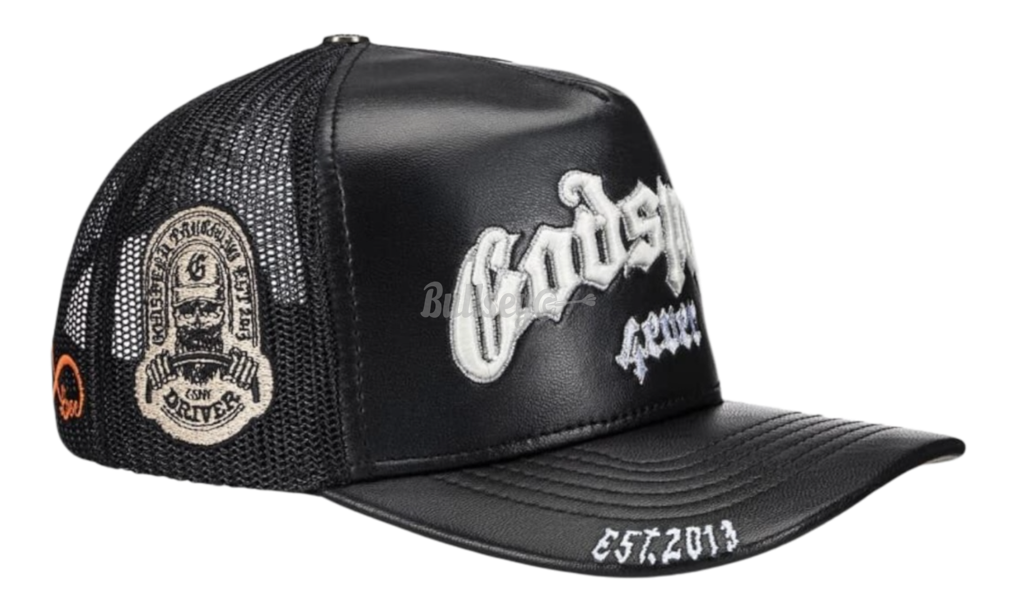 Godspeed Forever Premium Leather Black Trucker Hat