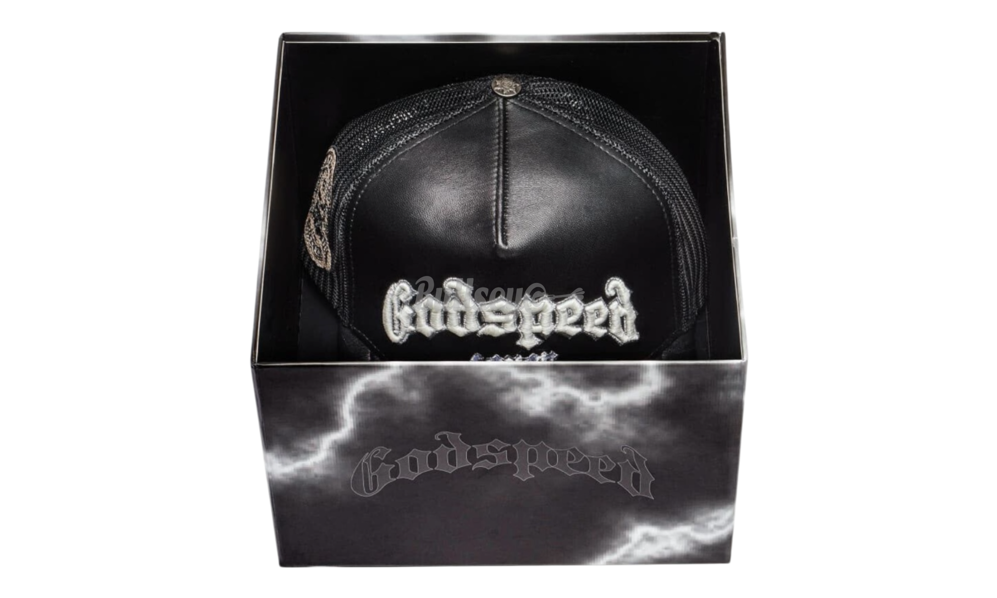 Godspeed Forever Premium Leather Black Trucker Hat