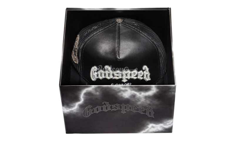 Godspeed Forever Premium Leather Black Trucker Hat