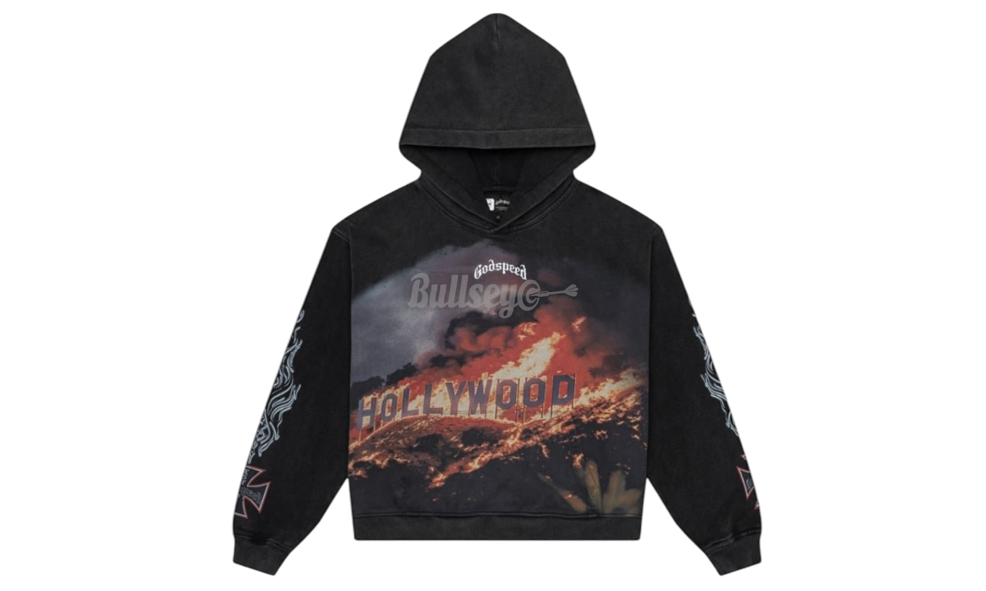 Godspeed Hollywood Inferno Grey Wash Hoodie-Bullseye Sneaker Boutique