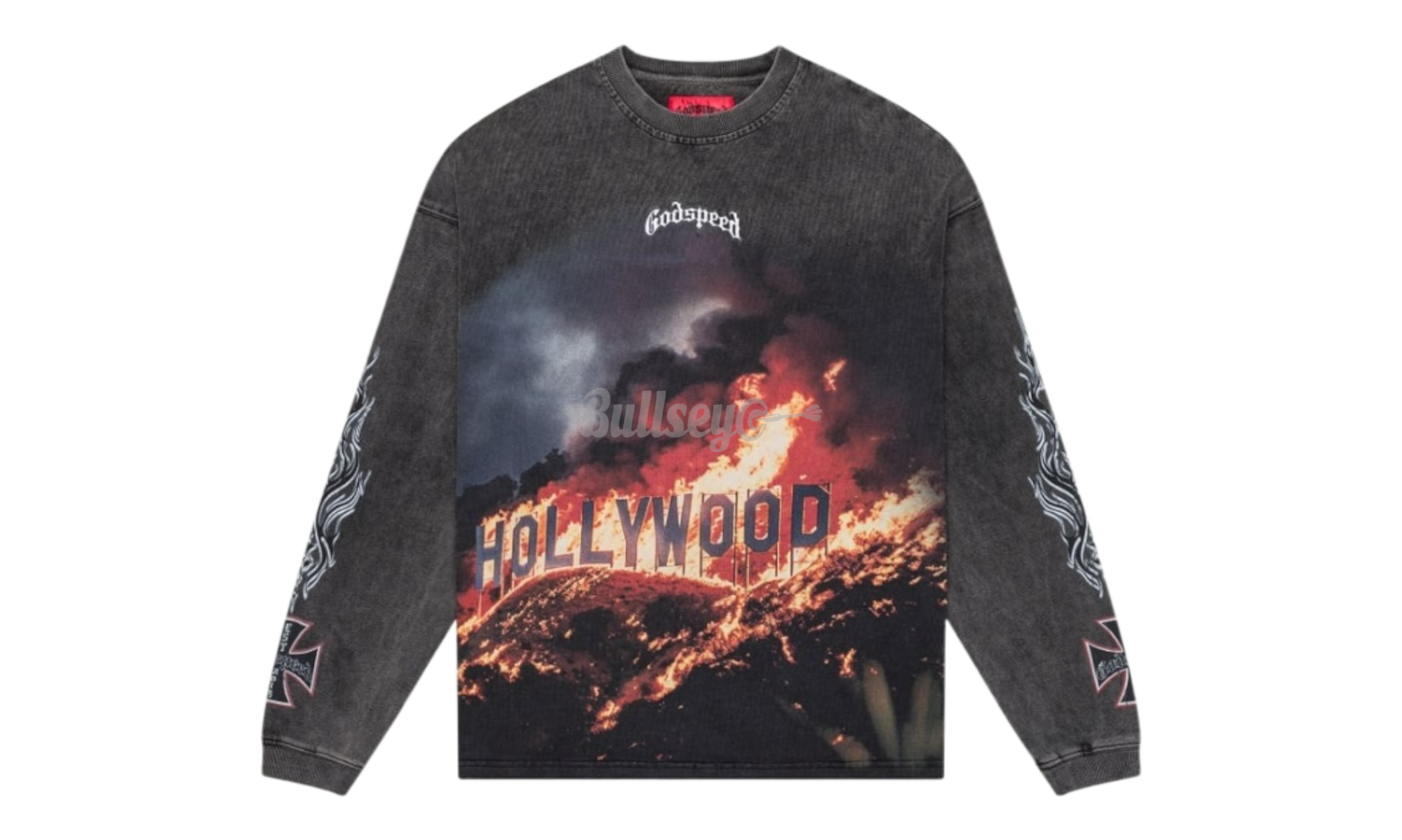 Godspeed Hollywood Inferno Grey Wash Thermal Longsleeve T-Shirt-Bullseye Sneaker Boutique