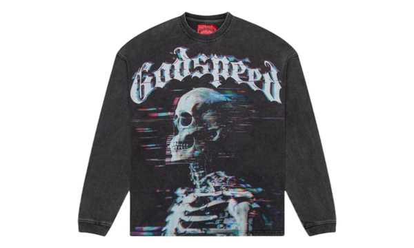 Godspeed Matrix Glitch Black Long Sleeve T-Shirt-Página Tricot 222 de 408