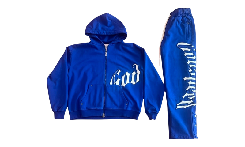 Godspeed OG Logo Cobalt Blue V2 Sweatsuit-Bullseye Sneaker Boutique