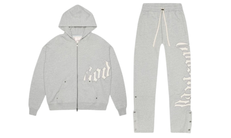 Godspeed OG Logo Heather Grey Sweatsuit-Bullseye Sneaker Boutique