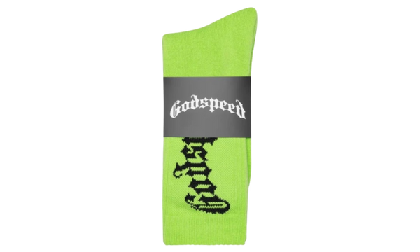 Godspeed OG Logo Neon Green Socks-Bullseye Sneaker Boutique