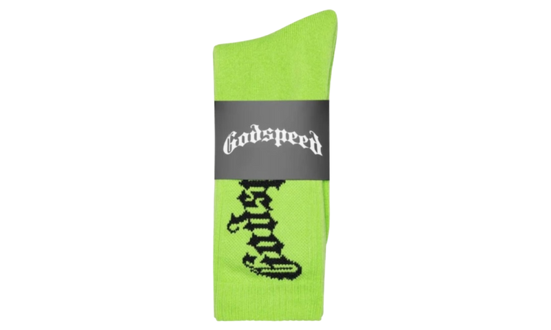 Godspeed OG Logo Neon Green Socks-Bullseye Sneaker Boutique