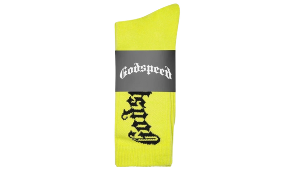 Godspeed OG Logo Neon Yellow Socks-Bullseye Sneaker Boutique