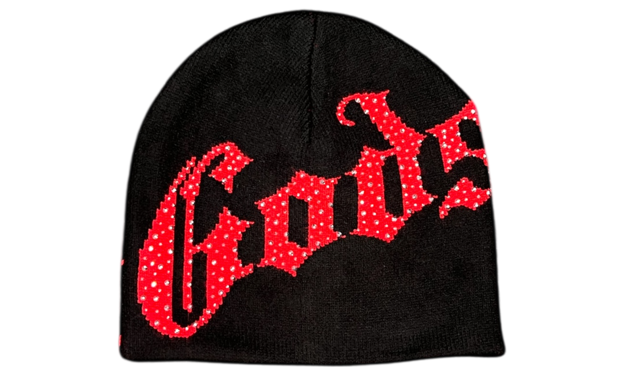 Godspeed OG Logo Studded Black/Red Beanie-Bullseye Sneaker Boutique