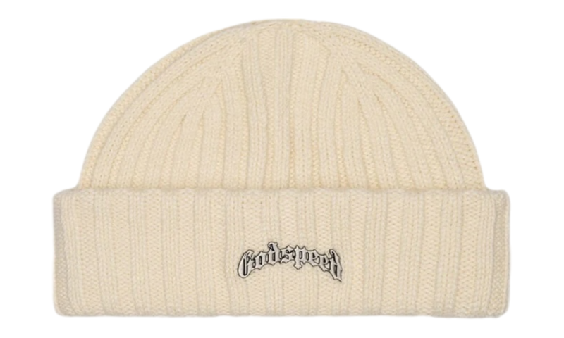 Godspeed Og Logo Emblem Creme Beanie-Bullseye Sneaker Boutique