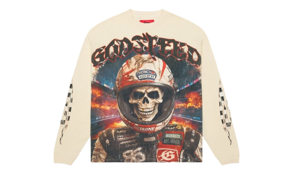 Godspeed Racer Goldie Bone Longsleeve T-Shirt-Bullseye Sneaker Boutique