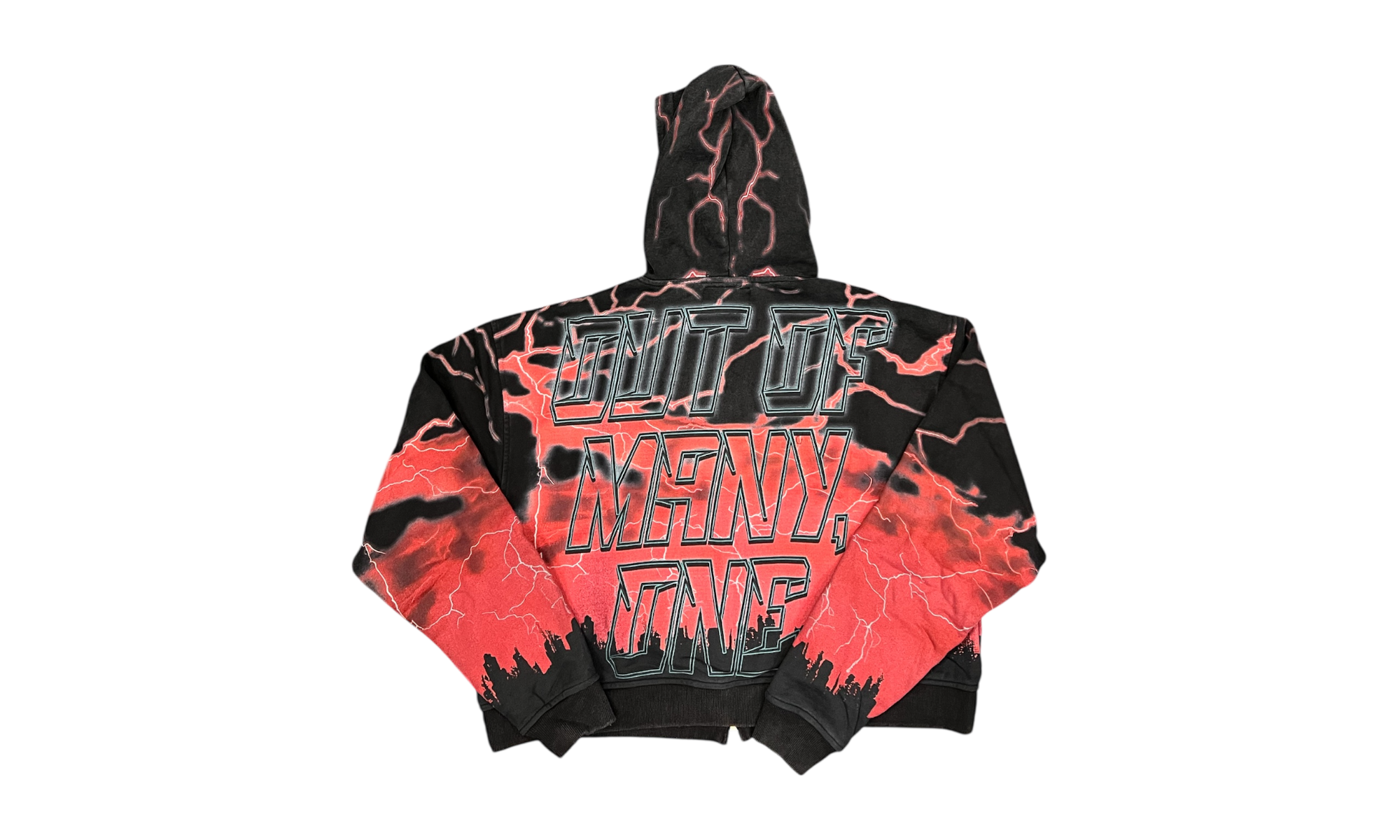 Godspeed Red Voltage Black Zip-Up Hoodie