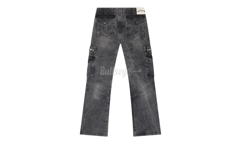 Godspeed Rockstar Flare Grey Washed Cargo Pants