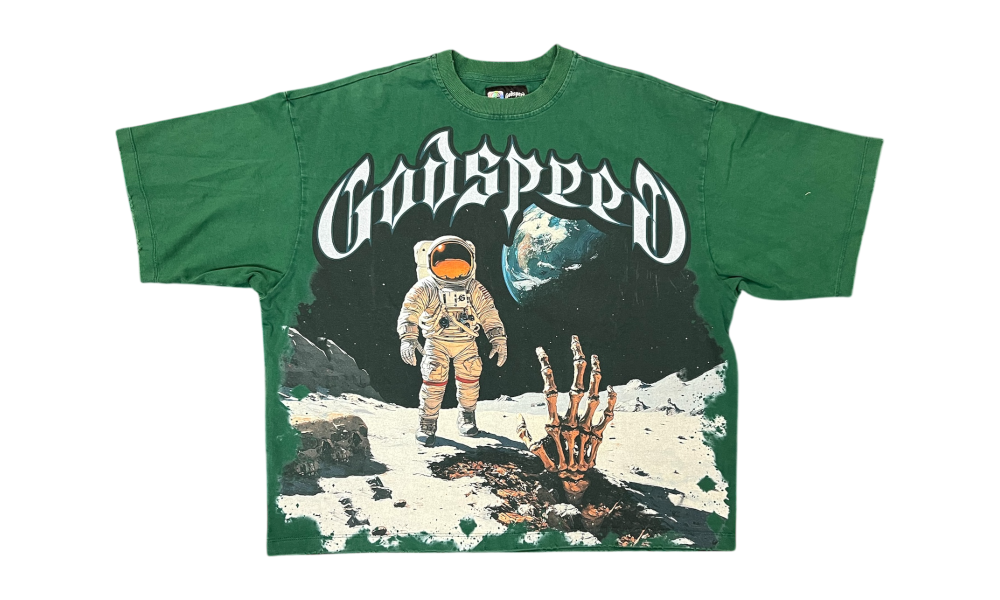 Godspeed Space Traveler Green T-Shirt (PreOwned)-Bullseye Sneaker Boutique
