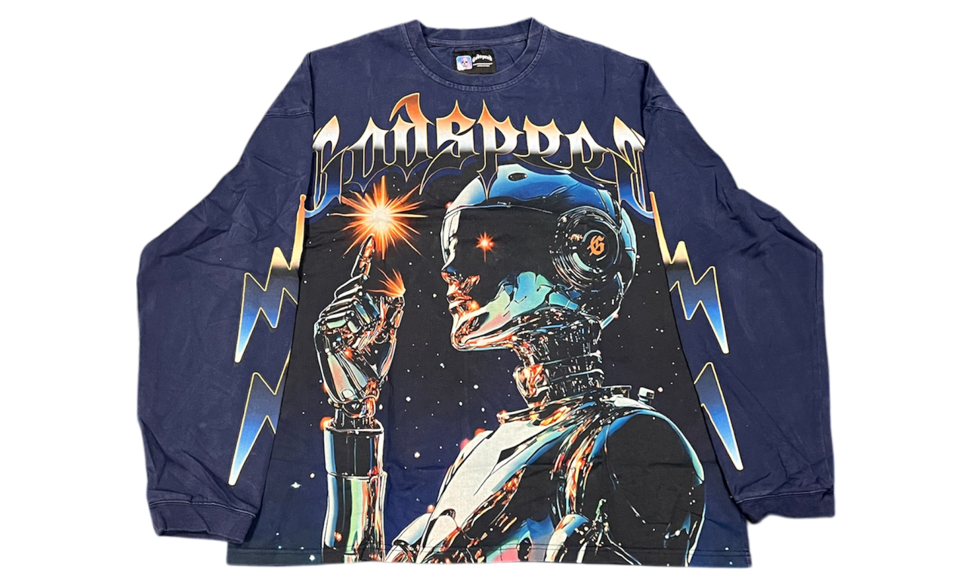 Godspeed Sputnik Navy Longsleeve T-Shirt-Bullseye Sneaker Boutique