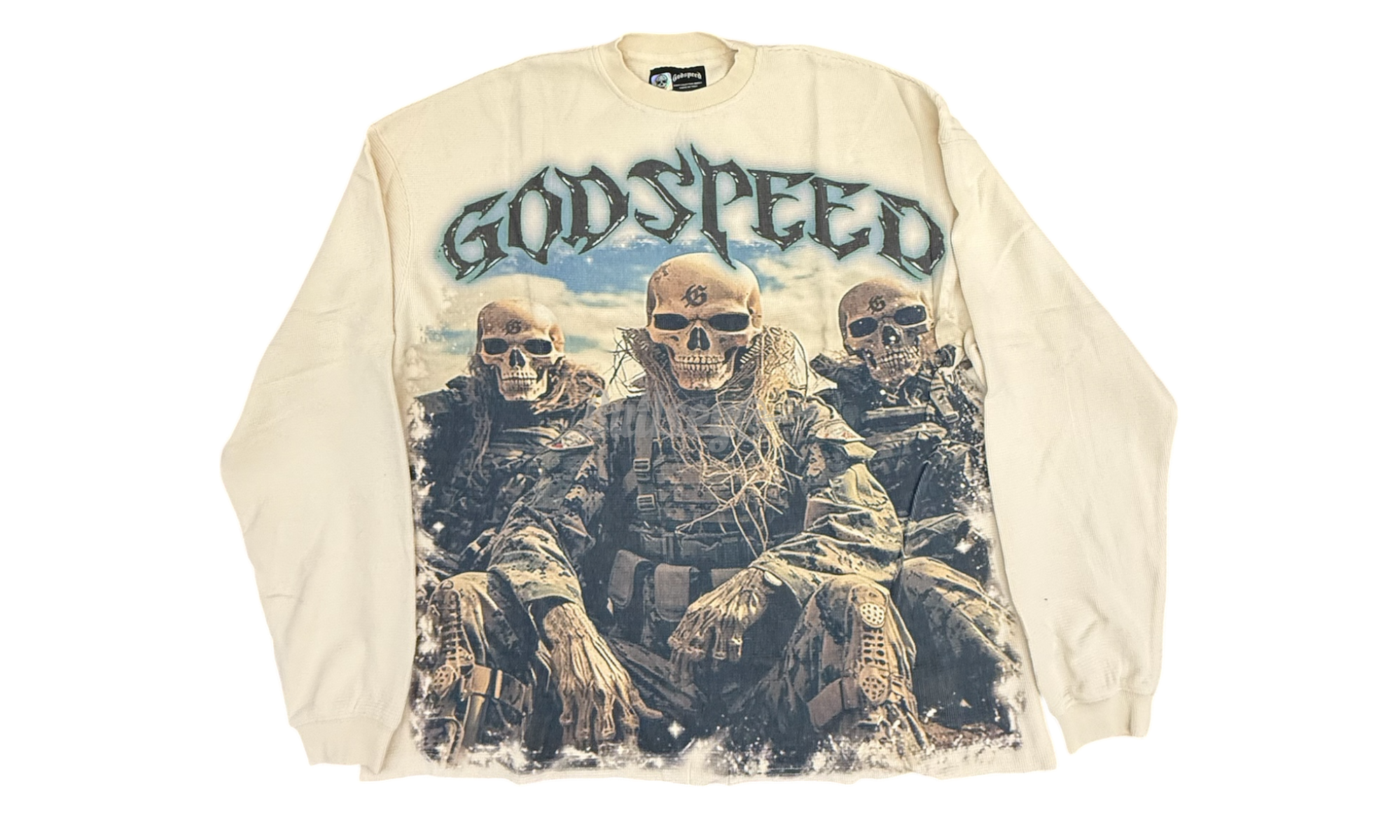 Godspeed Squadron Bone Thermal Longsleeve T-Shirt-Bullseye Sneaker Boutique