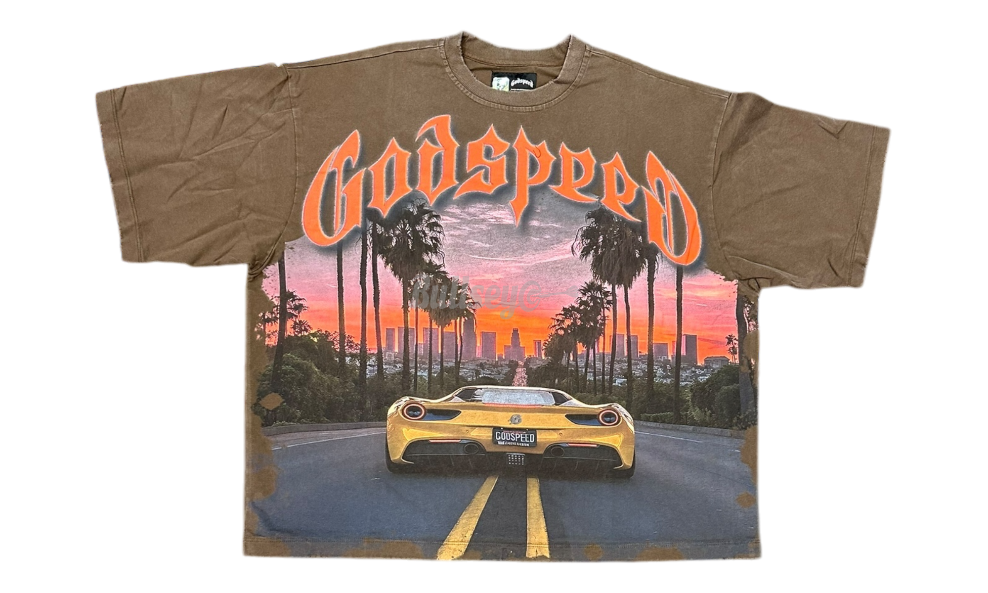 Godspeed Sunset Boulevard Brown T-Shirt-Bullseye Sneaker Boutique