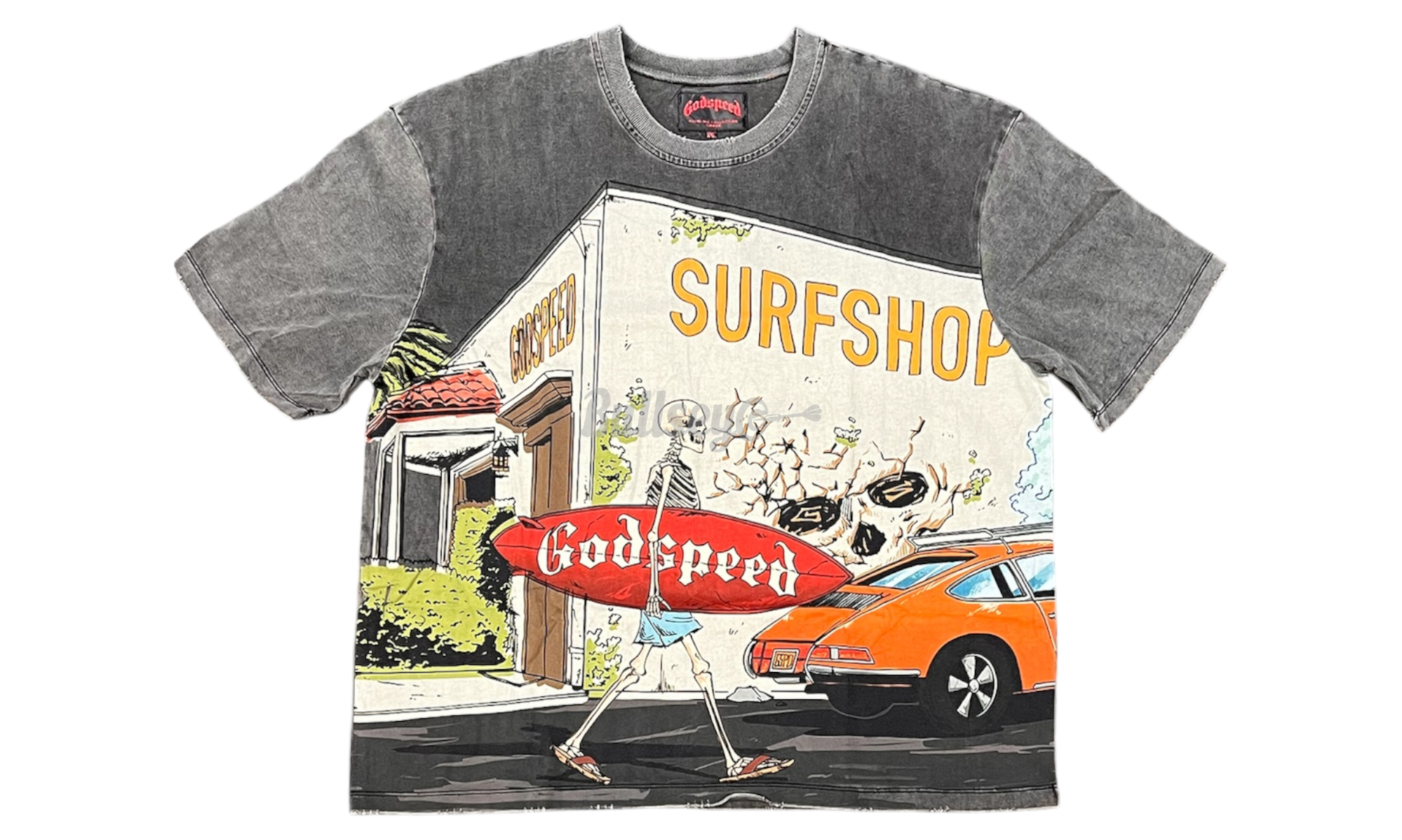Godspeed Surf Shop Grey Wash T-Shirt-Bullseye Sneaker Boutique
