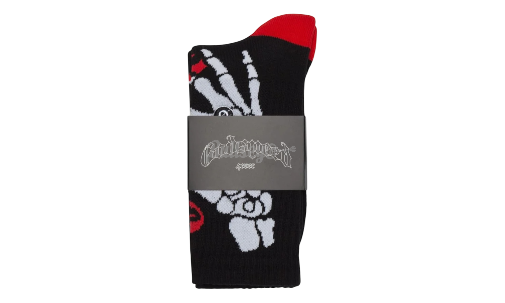 Godspeed Ten Toes Down Black/Red Socks-Bullseye Sneaker Boutique