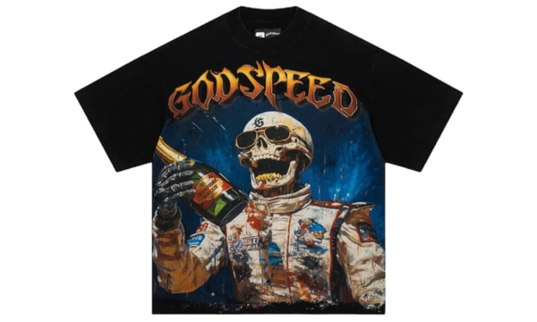 Godspeed Victory Toast Black Wash T-Shirt-Bullseye Sneaker Boutique