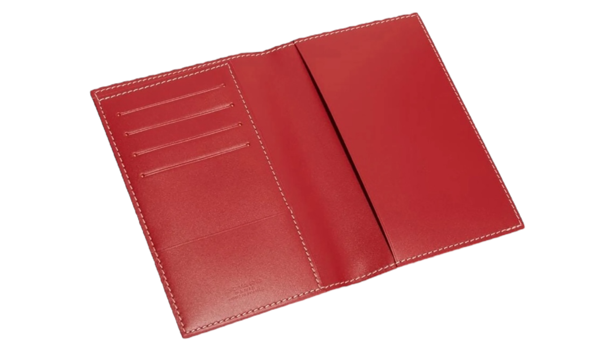 Goyard Greenelle Passport Cover Red