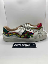 Gucci Ace Embroidered Sneaker "Silver Dragon" (PreOwned) - shirt z logo gucci kids t shirt