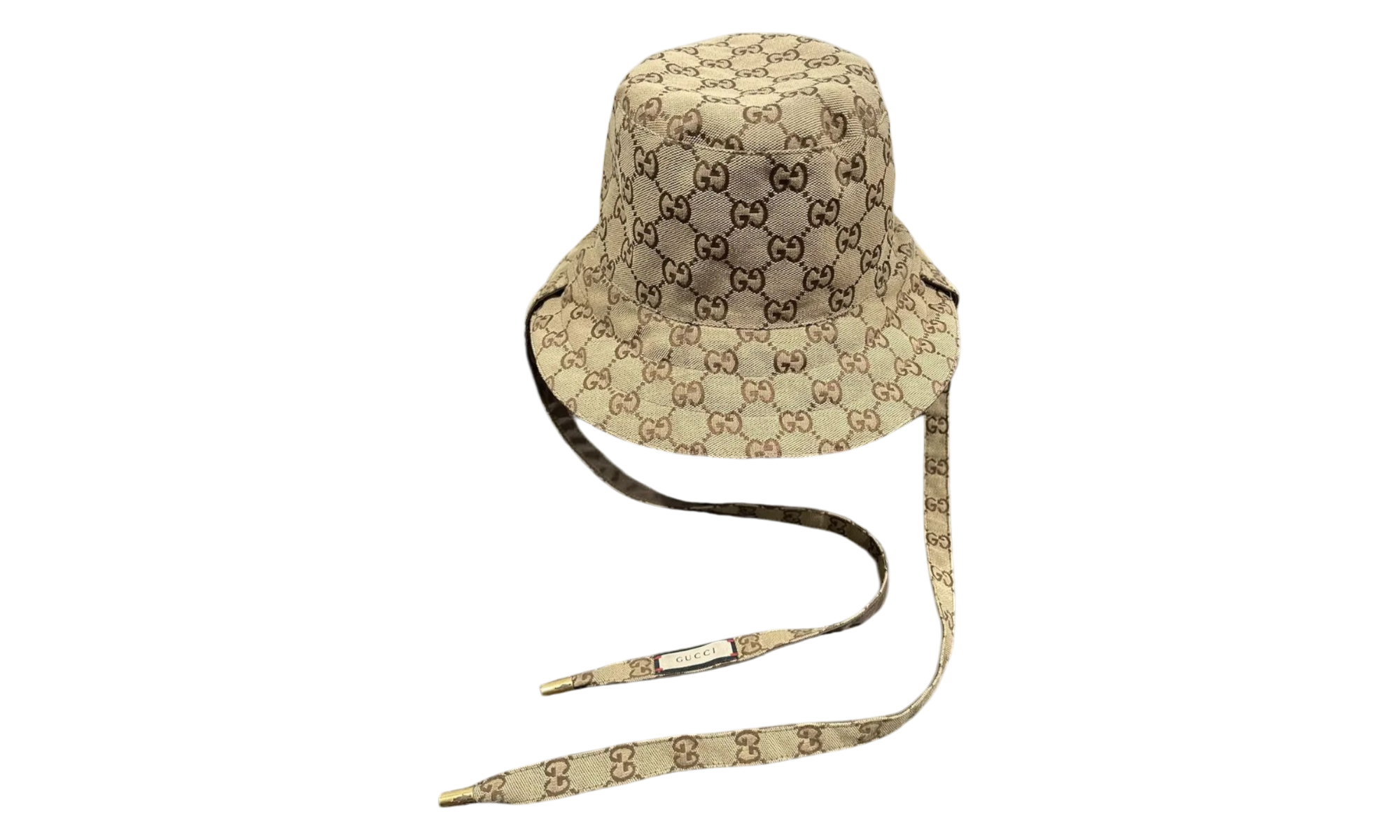 Gucci Reversible GG Monogram Canvas Bucket Hat (PreOwned)-Bullseye Sneaker Boutique