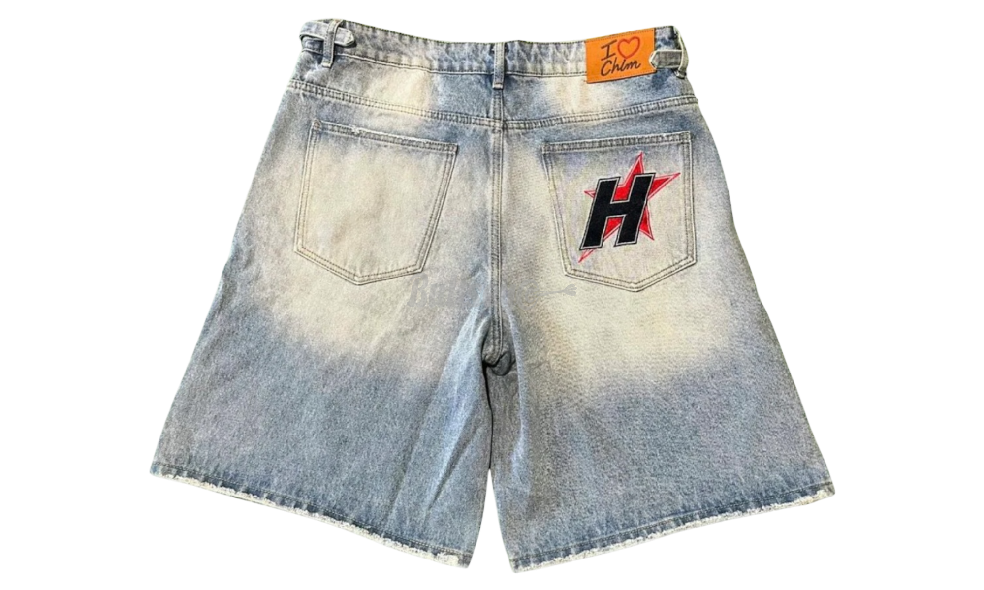 HMDD H-Star Crystal Jean Shorts