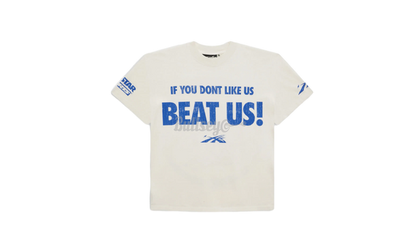 Hellstar Beat Us! White/Blue T-Shirt-Urlfreeze Sneakers Sale Online