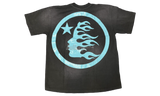 Hellstar Classic Logo Gel Black/Light Blue T-Shirt