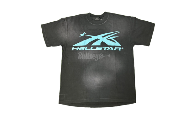 Hellstar Classic Logo Gel Black/Light Blue T-Shirt-Camper Alright boots