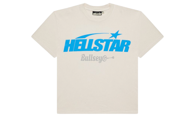 Hellstar Classic T-Shirt (Regular Logo) White/Blue-Bullseye Sneaker Boutique