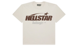 Hellstar Classic T-Shirt (Regular Logo) White/Brown-Bullseye Sneaker Boutique